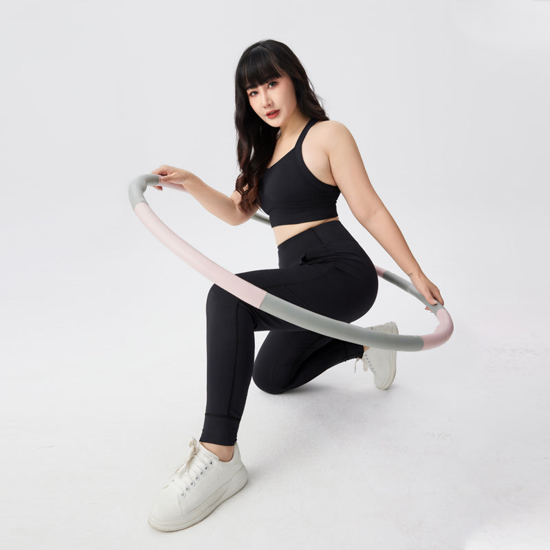 JUHUI Korean Solid Color Plus Size Yoga Pants Sports high-waisted fitness pants sports quick drying breathable