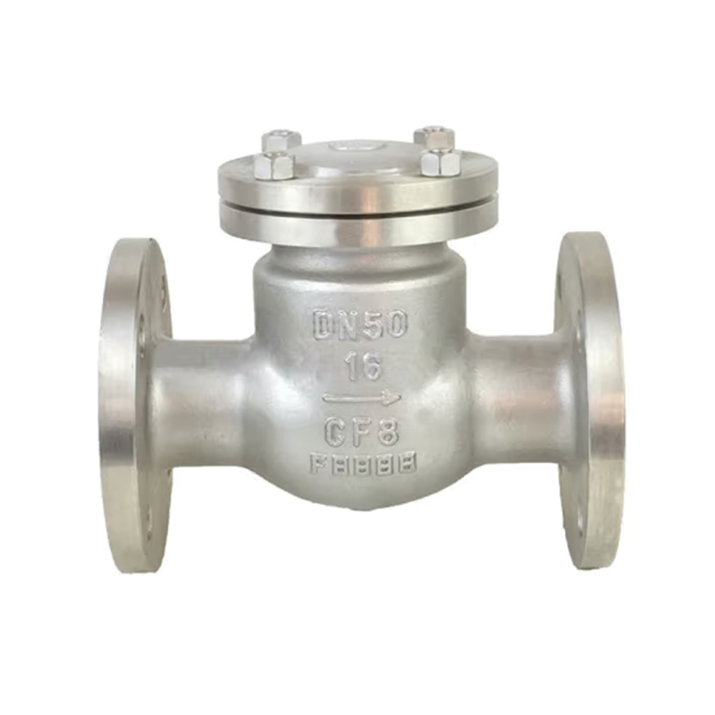 ZHENGHONG G-Flanged Swing Check Valve H44H/H44Y PN10-PN160 (DN50-DN600) Stainless steel flange check valve flip plate flange connection check valve swing check valve short body