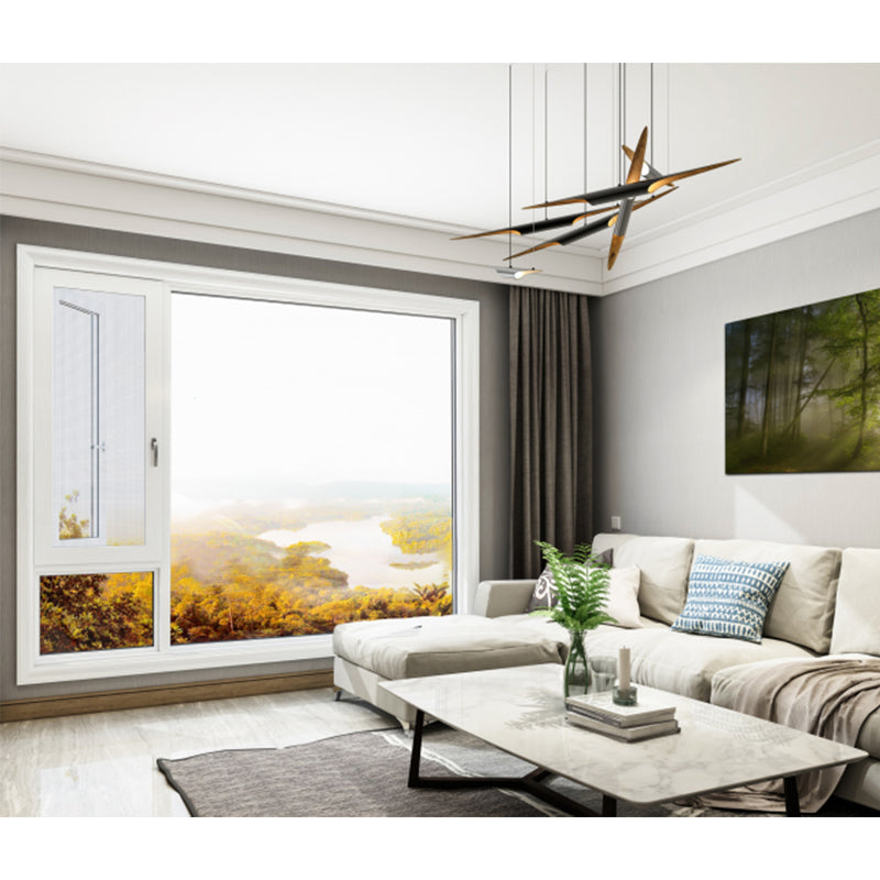 HUCHUANG One-piece casement window The broken bridge aluminum doors and Windows seal the balcony