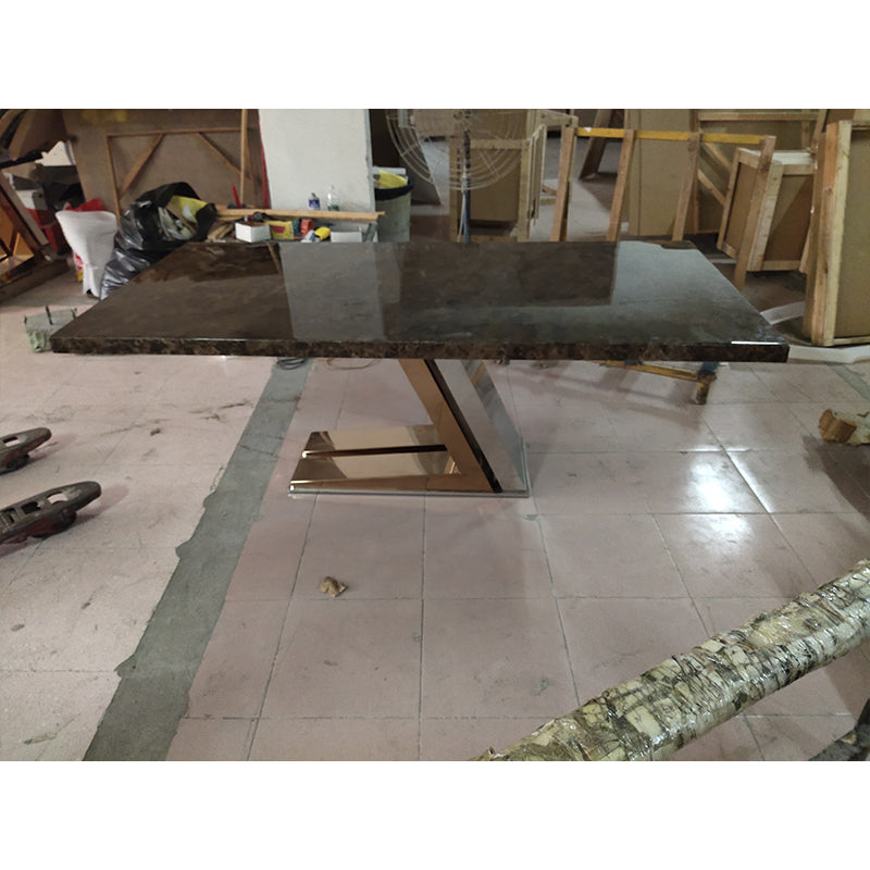 DINGCHUANG Coffee table TC-9235/size: 1400*700*420 Modern simple home dining table, multi-functional marble dining table