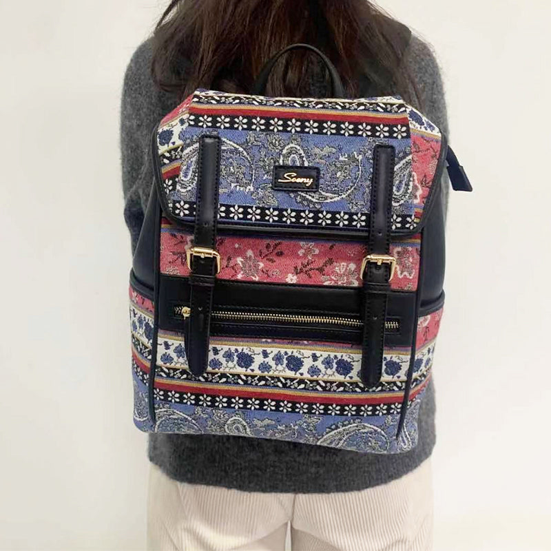 RUIWEI cashew Flower Rucksack 43083 Women's floral backpack Women's commuting backpack