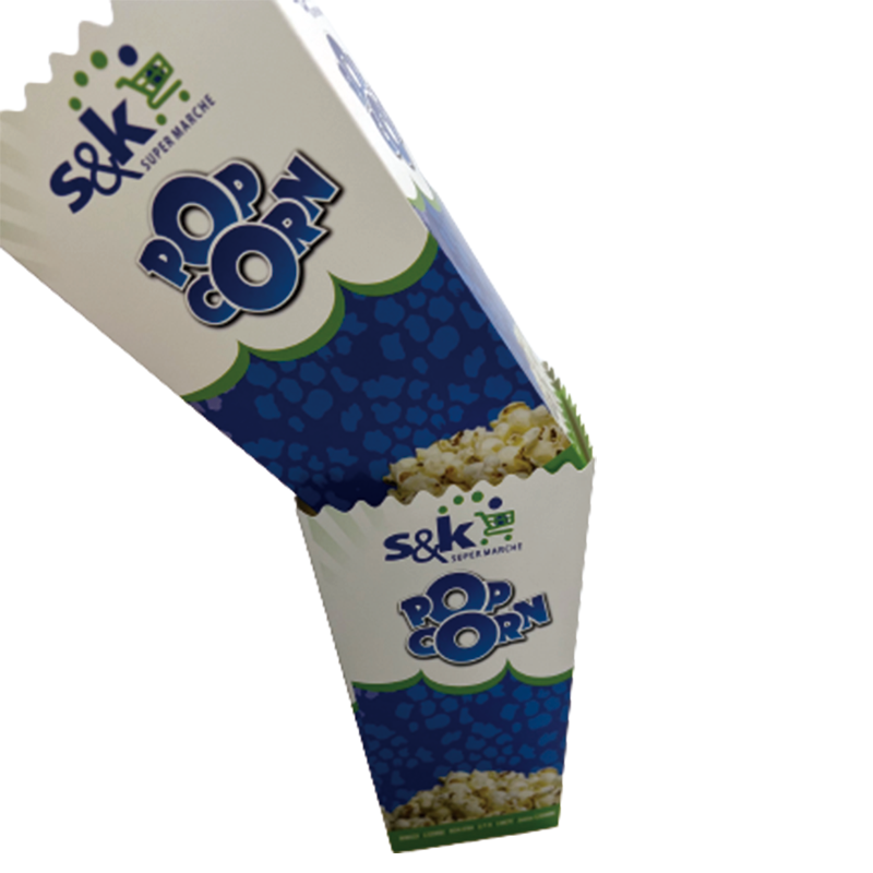 HAOXUAN Popcorn buckets Disposable food paper box, disposable popcorn packaging box