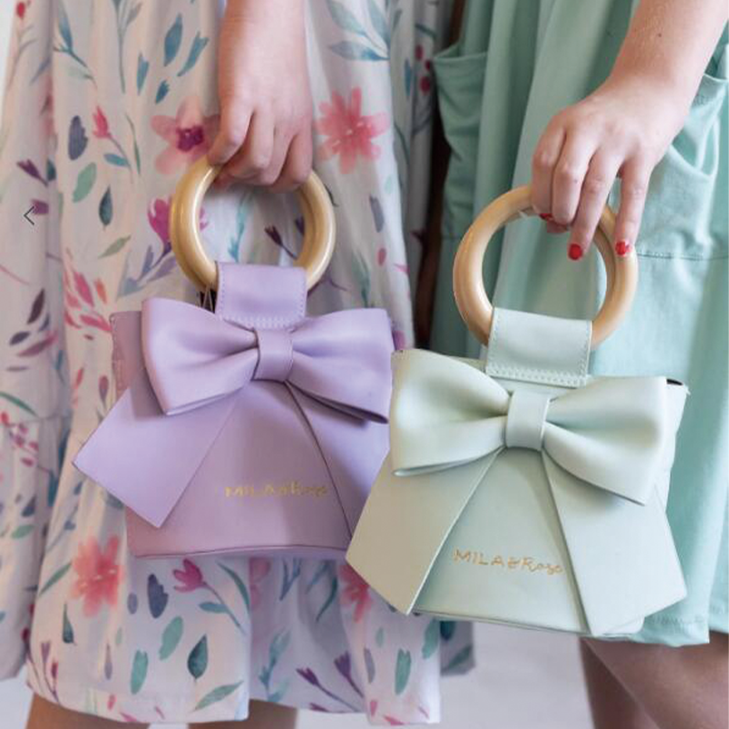 JULIANG Ribbon bag Small Design Handbag Bow Knot Handbag