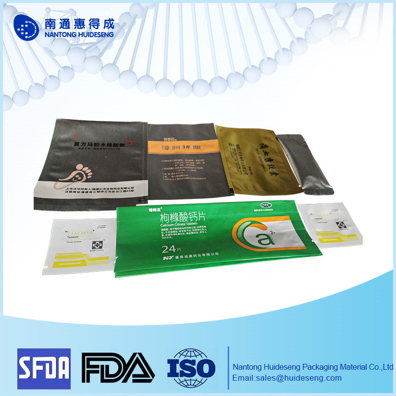 HUIDECHENG Polyester/aluminum/polyethylene pharmaceutical composite film, bag