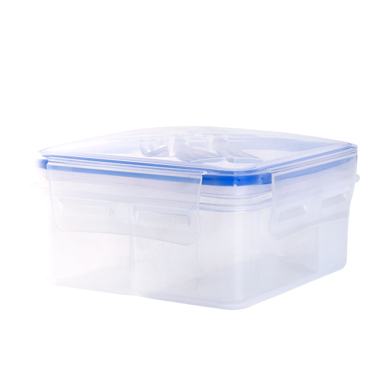 XIANGGUANG Western-style lunch box, lunch box, food grade PP with forked spoon, microwaveable transparent bento box