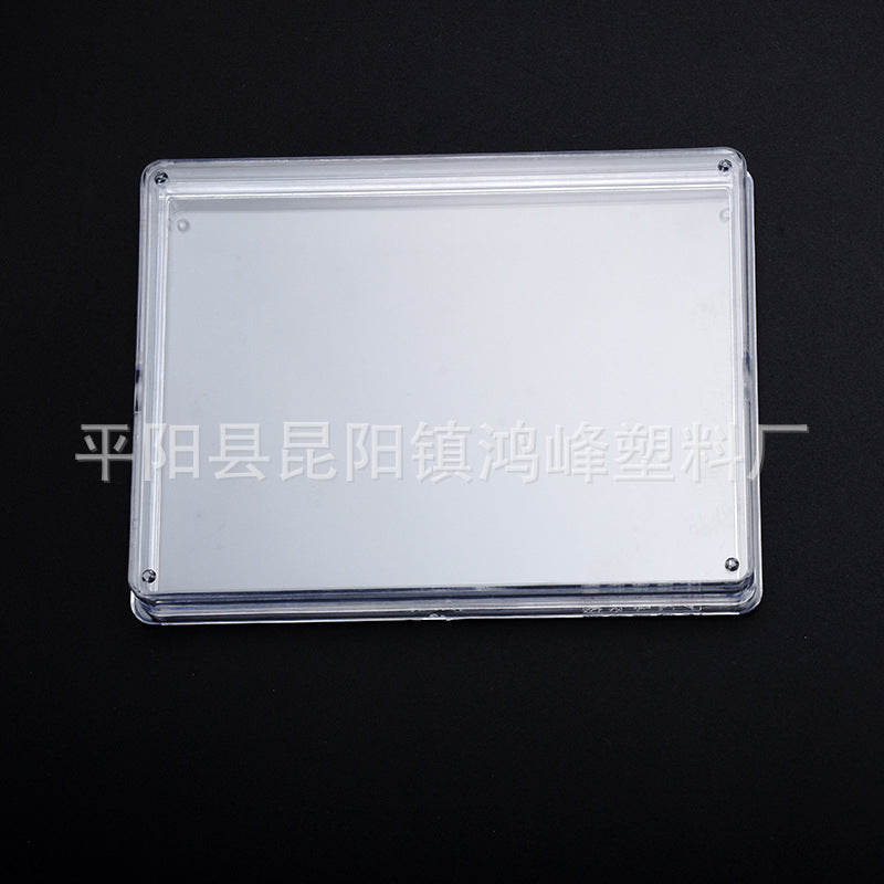 HONGFENGSULIAO Manufacturers supply transparent packaging box rectangular sky and earth cover PS plastic box gift box storage stamp box