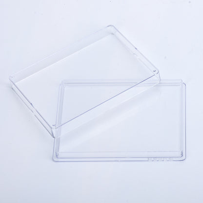 HONGFENGSULIAO Manufacturers supply transparent packaging box rectangular sky and earth cover PS plastic box gift box storage stamp box