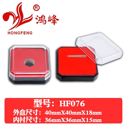 HONGFENGSULIAO Coin Box Plastic Flip Coin Box ps Packaging Box Collector Box Transparent Coin Box Jewelry Boxes