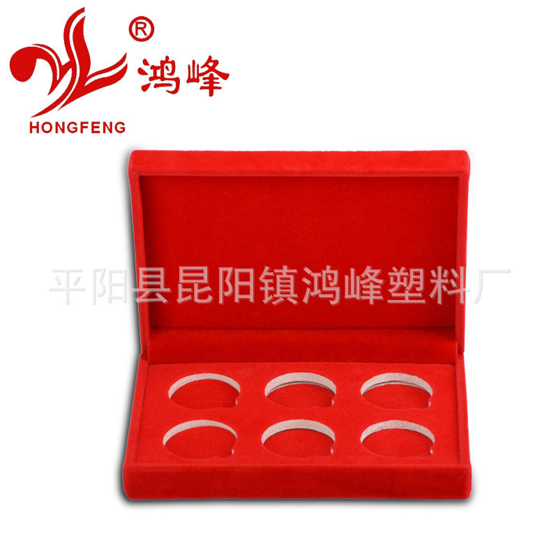 HONGFENGSULIAO Specifications and sizes complete wooden box paper wrapped medal box leather badge box velvet medal box gift box can be processed