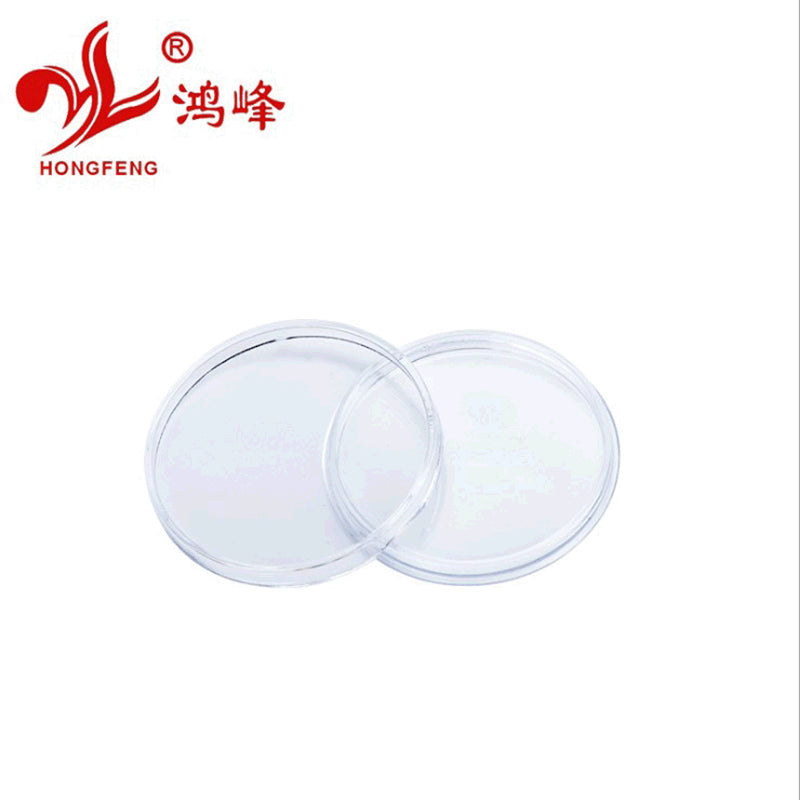 HONGFENGSULIAO Acrylic Box Plastic PS Round Box Coin Coin Box Transparent Round Box Badge Commemorative Coin Medal Boxes