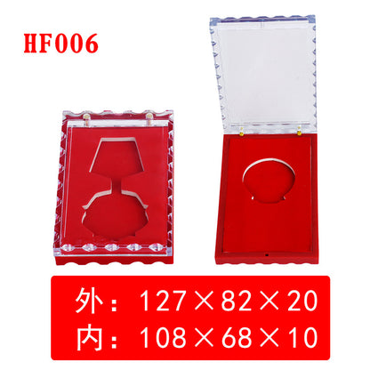 HONGFENGSULIAO Coin Box Plastic Flip Coin Box ps Packaging Box Collector Box Transparent Coin Box Jewelry Boxes