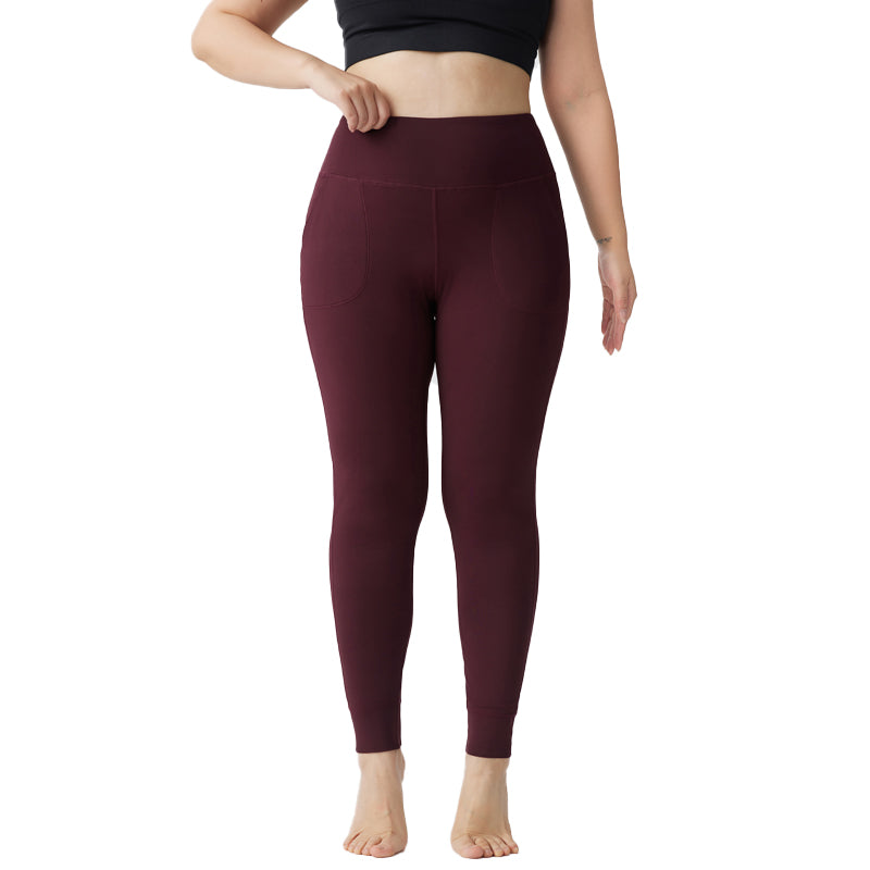 JUHUI Korean Solid Color Plus Size Yoga Pants  Sports high-waisted fitness pants sports quick drying breathable