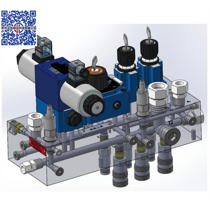 WOLONG Hydraulic manifold   Electromagnetic valve branch assembly, electromagnetic valve group, two position three-way electromagnetic directional valve