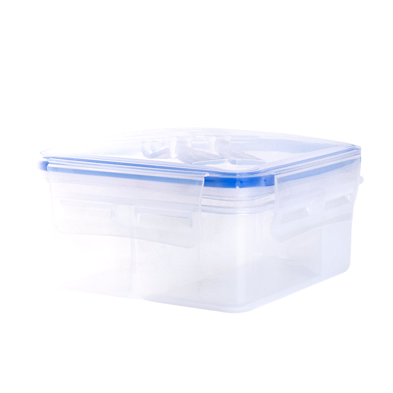 XIANGGUANG Western-style lunch box, lunch box, food grade PP with forked spoon, microwaveable transparent bento box