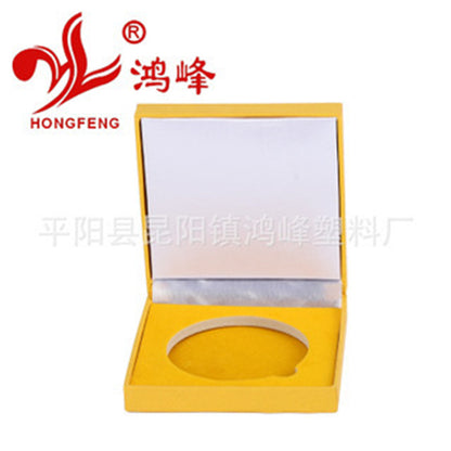 HONGFENGSULIAO Specifications and sizes complete wooden box paper wrapped medal box leather badge box velvet medal box gift box can be processed