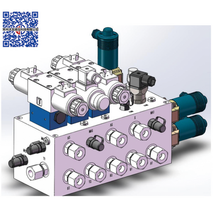 WOLONG Hydraulic manifold   Electromagnetic valve branch assembly, electromagnetic valve group, two position three-way electromagnetic directional valve