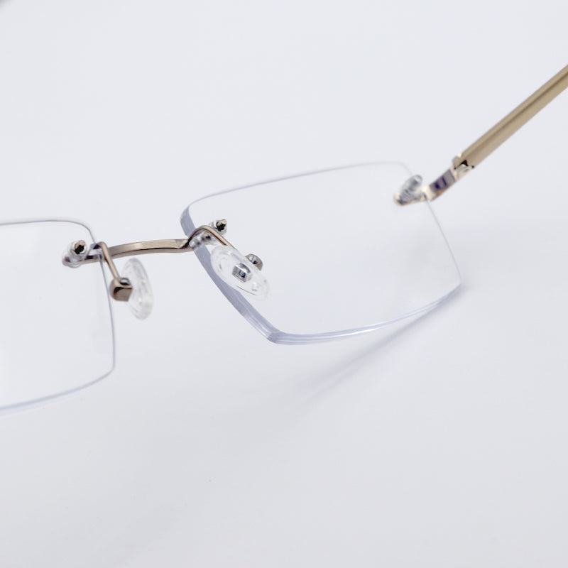 HONGSHENG Presbyopia anti-blue light men's new stylish rimless design ultra-light 2312  Fashion HD