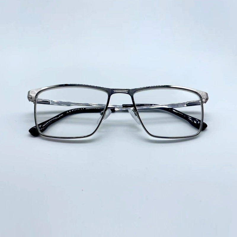 HONGSHENG Presbyopia anti-blue light new men's super stainless steel large frame spring temples 2311   Hd portable