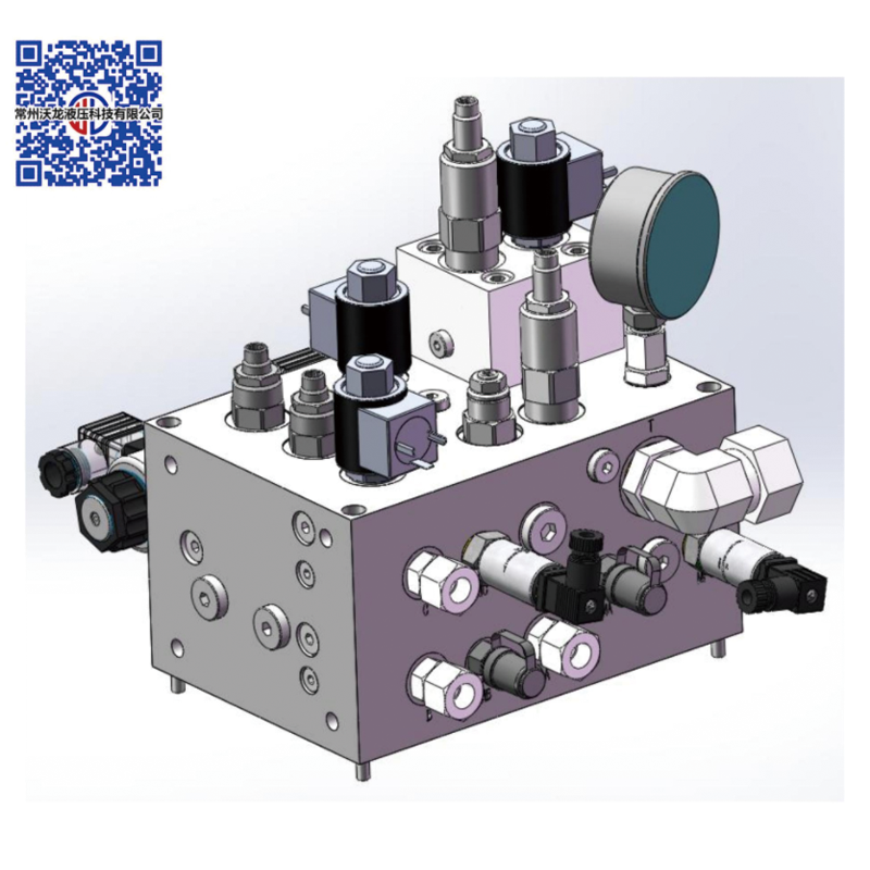 WOLONG Hydraulic manifold   Electromagnetic valve branch assembly, electromagnetic valve group, two position three-way electromagnetic directional valve