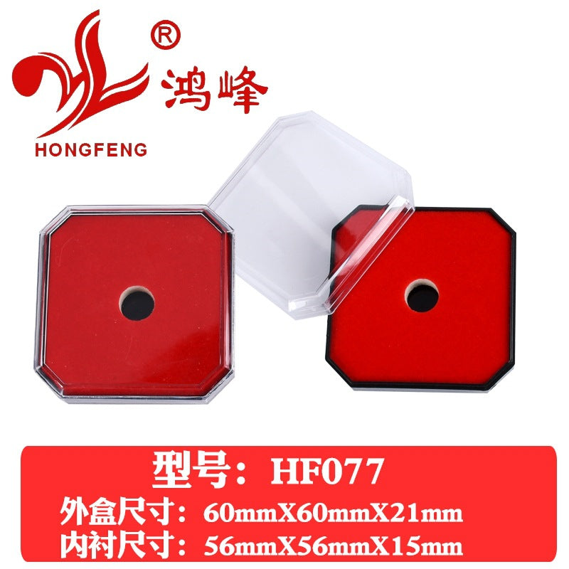 HONGFENGSULIAO Coin Box Plastic Flip Coin Box ps Packaging Box Collector Box Transparent Coin Box Jewelry Boxes