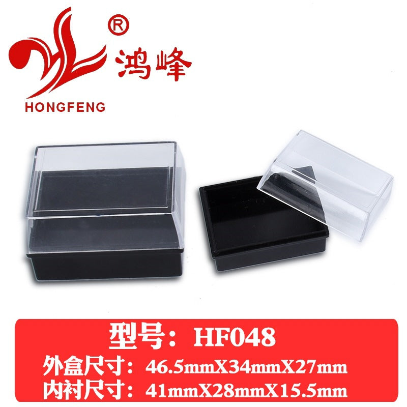 HONGFENGSULIAO Coin Box Plastic Flip Coin Box ps Packaging Box Collector Box Transparent Coin Box Jewelry Boxes