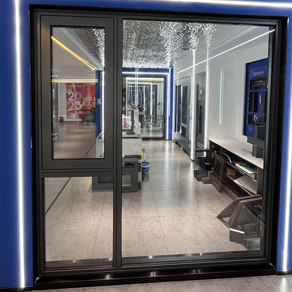 ZHONGPEI Aluminum alloy system window 117 series open outward   Customized broken bridge aluminum alloy doors and windows, horizontally opened soundproof glass windows