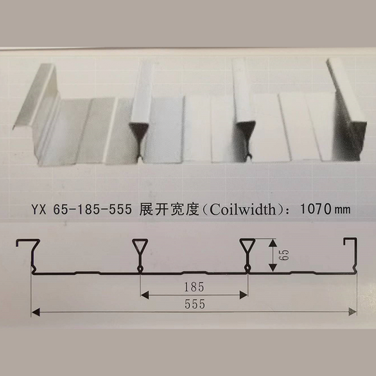 GONGZE Floor decks 2  Galvanized floor support plate, pressed corrugated plate, steel structure layer plate