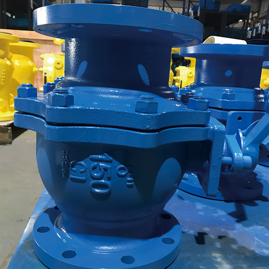 YONGYUAN American Standard 150# Cast Iron Floating Flanged Ball Valve 1/2''-12''  Straight-through fluorine lined flanged ball valve