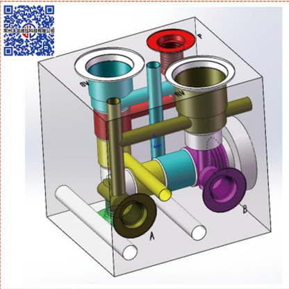 WOLONG Hydraulic manifold   Electromagnetic valve branch assembly, electromagnetic valve group, two position three-way electromagnetic directional valve