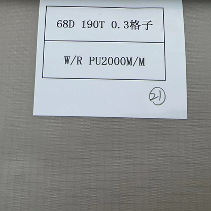 ZHENHAI Polyester Taffeta 0.3 lattice WR PU2000MM 68D 190T   Thickened waterproof fabric