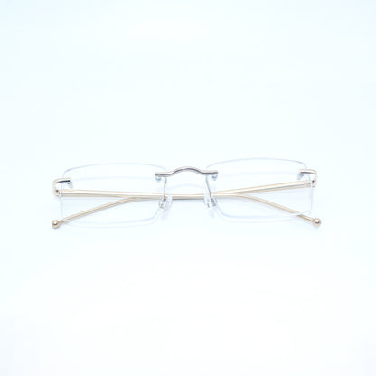 HONGSHENG Presbyopia anti-blue light men's new stylish rimless design ultra-light 2312  Fashion HD