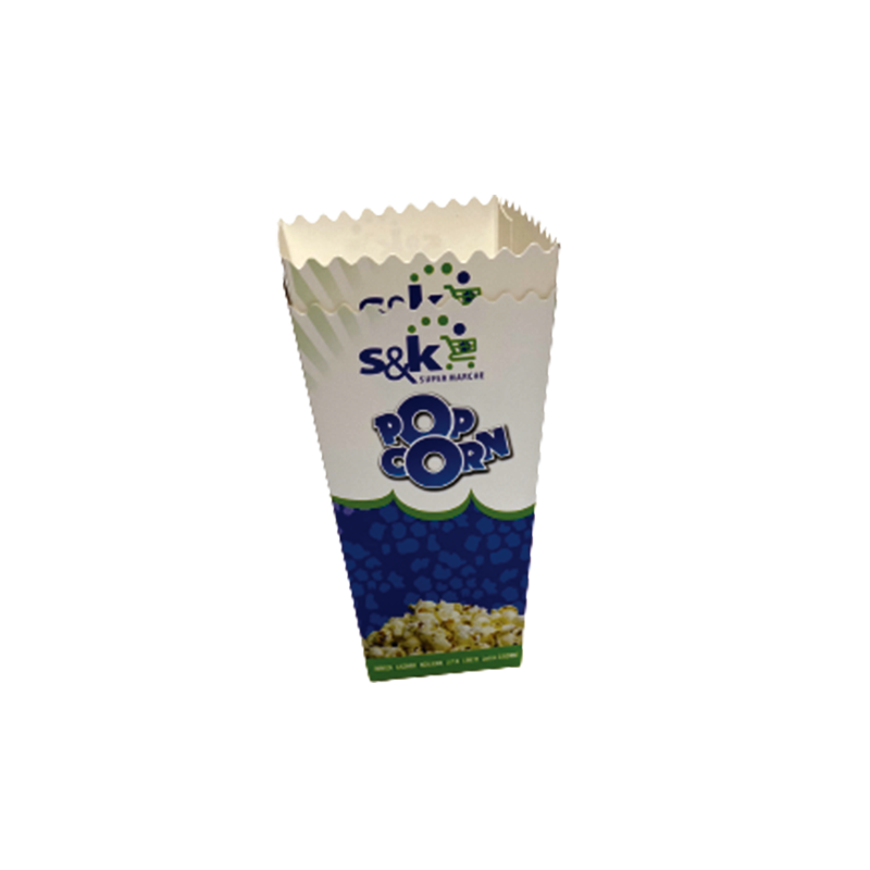 HAOXUAN Popcorn buckets  Disposable food paper box, disposable popcorn packaging box