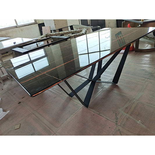 DINGCHUANG Dining table TC-8174/size: 2200*1000*760 Modern simple home dining table, multi-functional marble dining table