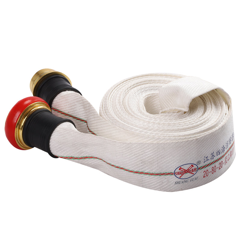 SIHAI Fire hose 20-80-25  Weave canvas pipe high temperature fire hose with valve