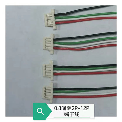 XIERUI 0.8 terminal line   Electronic plug wire, ultra-thin terminal wire, double ended flat wire