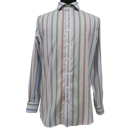 CHENJI Cotton colorful striped shirt