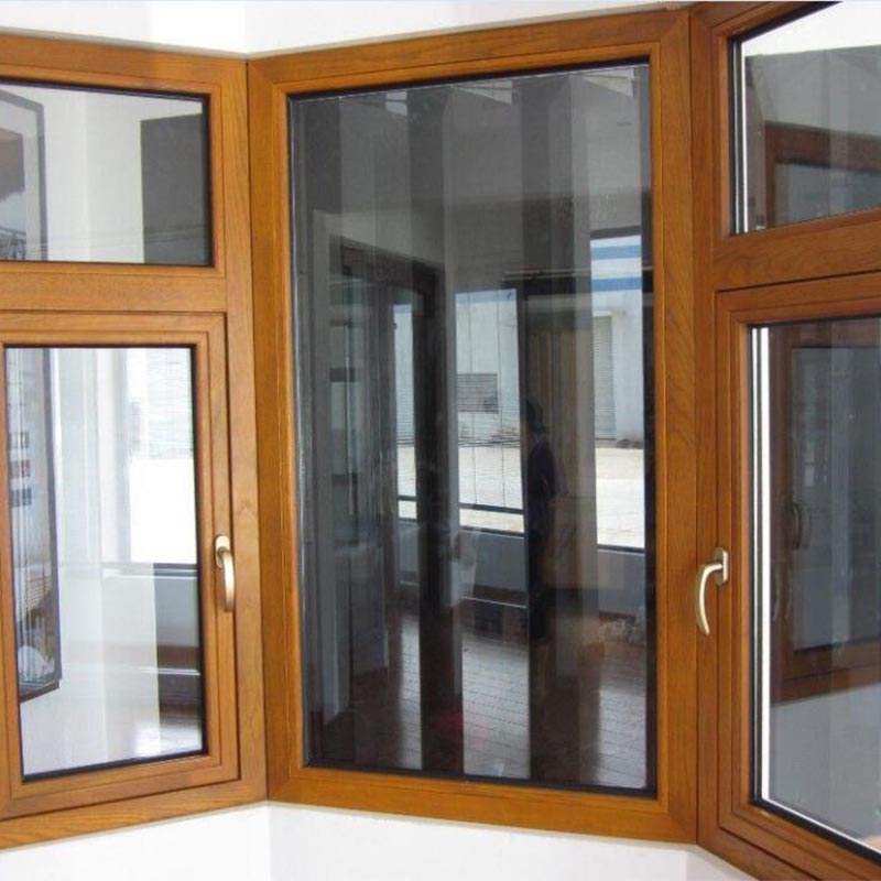 NUOMEINUO Wood aluminum cladding window/door	LM68 Silent sealed wooden aluminum composite doors and windows