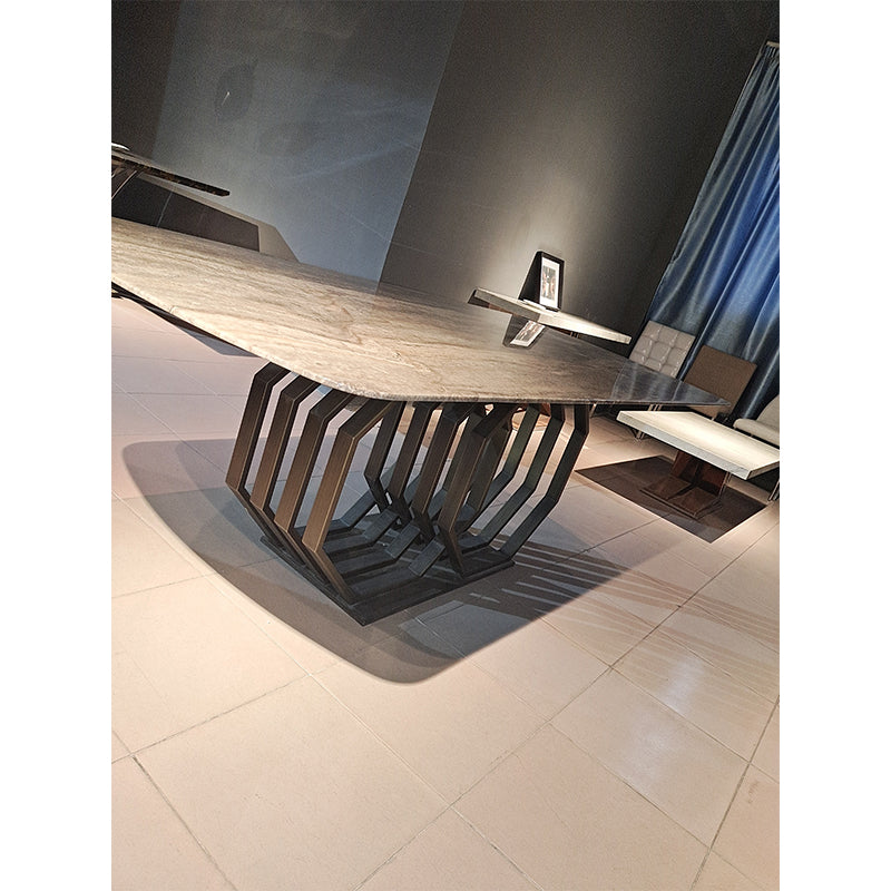 DINGCHUANG Dining table TC-8223/size: 2200*1000*750  Italian minimalist rock table, creative designer dining table