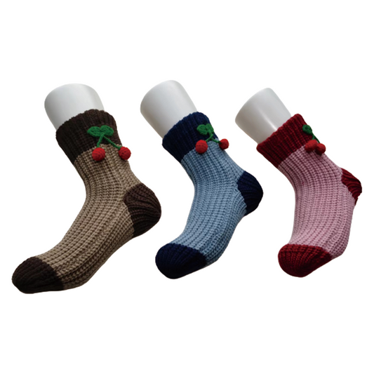 XINHE Indoor knitted warm women's socks x 007