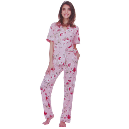 MINGLIU Pajama set   Cotton women's pajama set, home clothing set, short sleeved pajama set