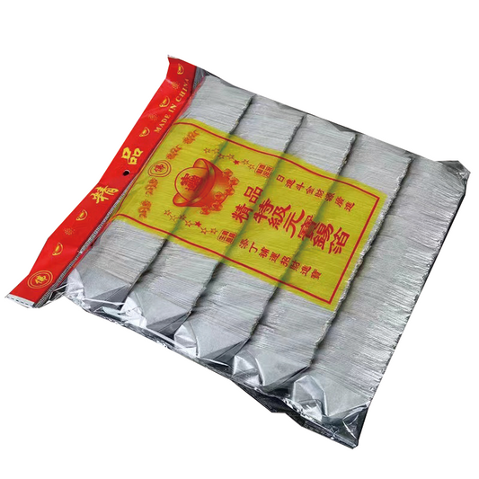 SHIJIN Premium Yuanbao Tin Foil  Qingming Festival Ritual Products Tin Foil Yuanbao Handmade Origami Yuanbao