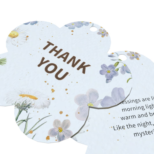 RANRAN Thank you card tags  Packaging decorative cards high appearance level