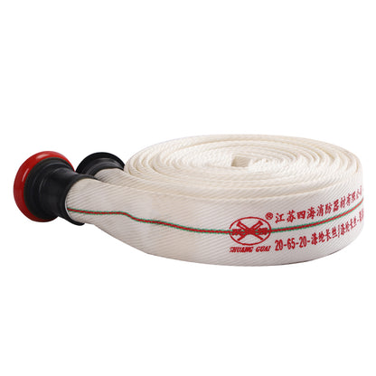 SIHAI Fire hose 20-65-25  Weave canvas pipe high temperature fire hose with valve