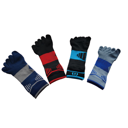 XINHE Nylon men's sports pressure 5 finger socks Nylon women's sports pressure 5 finger socks