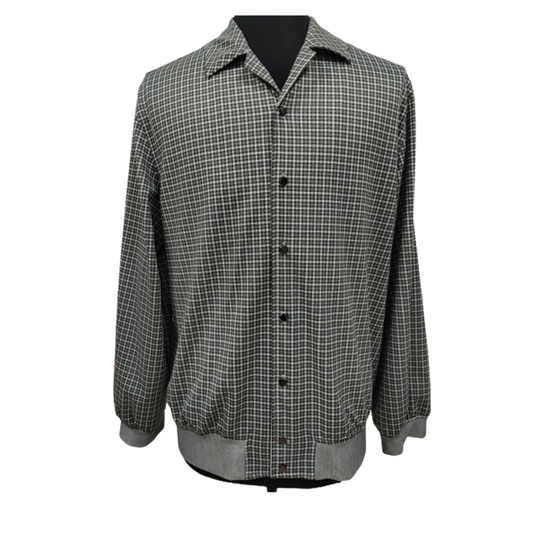 CHENJI Cuban Collar Jacket Shirt