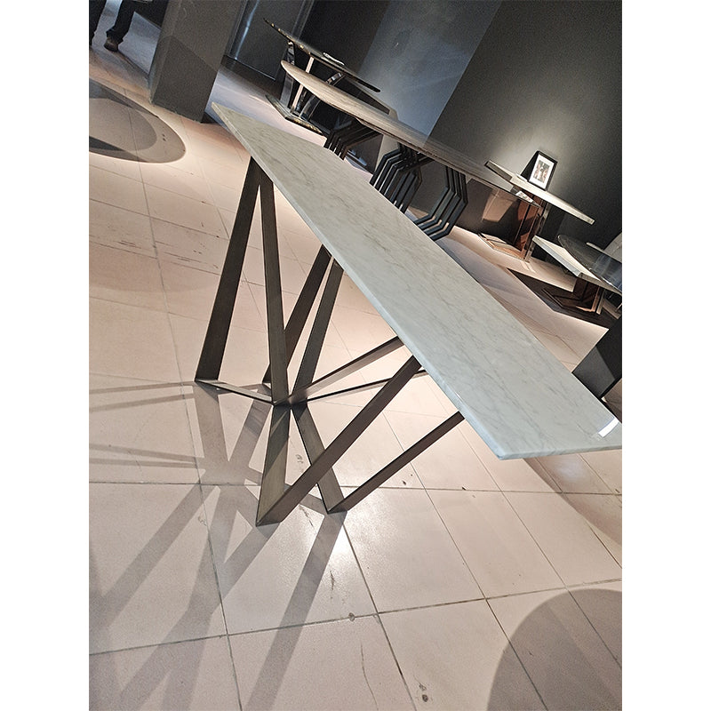 DINGCHUANG Table TC-9174/Size: 1400*700*420  Italian minimalist rock table, creative designer dining table