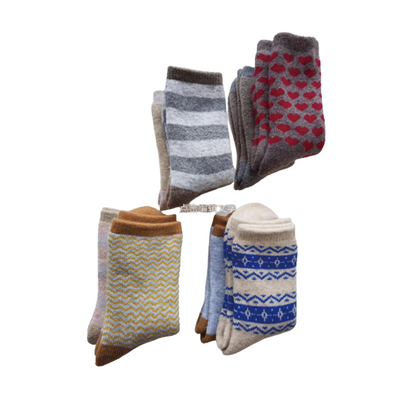 XINHE Wool jacquard women's socks