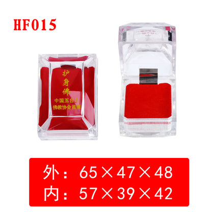 HONGFENGSULIAO Coin Box Plastic Flip Coin Box ps Packaging Box Collector Box Transparent Coin Box Jewelry Boxes