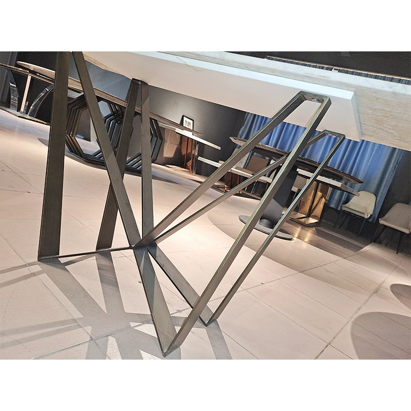 DINGCHUANG Table TC-9174/Size: 1400*700*420  Italian minimalist rock table, creative designer dining table