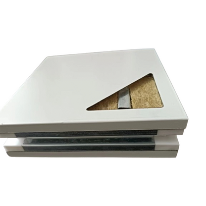 YIJING Handmade pure rock wool color steel plate   Customized rock wool purification board with stainless steel sandwich purification board